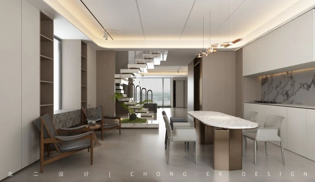 中骏柏景湾现代雅奢家居设计丨中国济南丨虫二设计-39