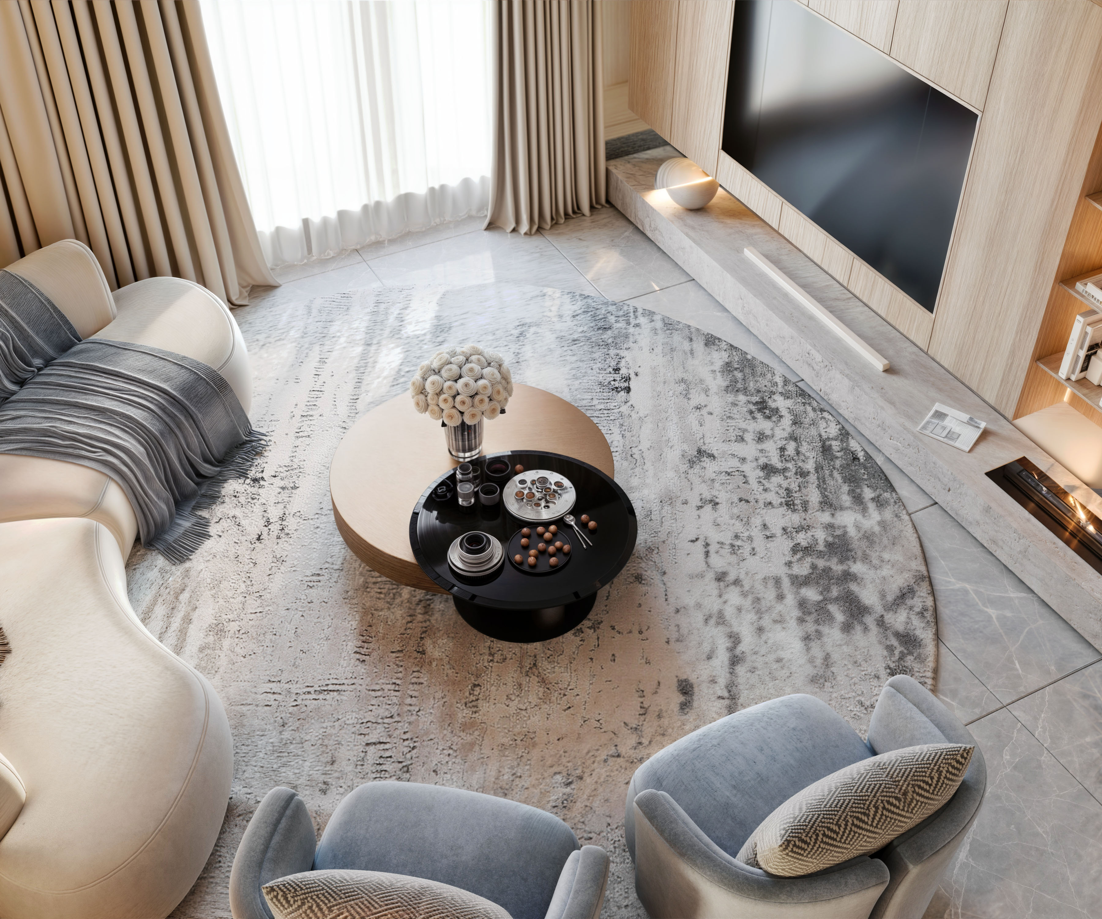 Neo classic LIVINGROOM+DINING ROOM-4