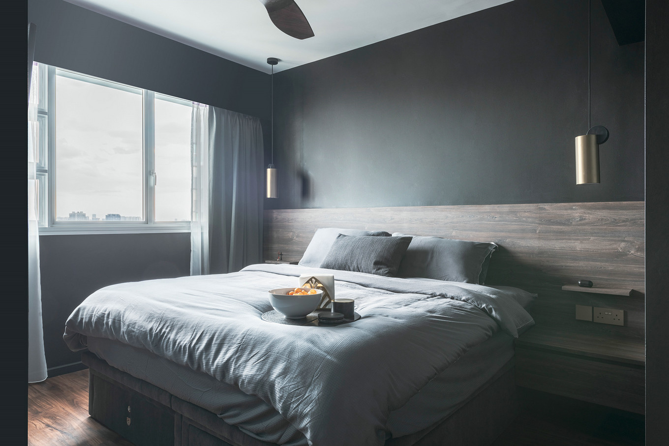 绿色工业风，暗黑系单身公寓设计亮点-12