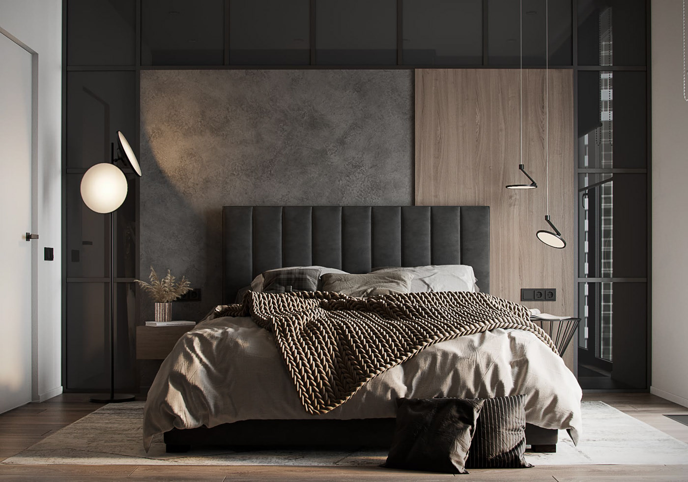 俄罗斯--黑色系公寓简约有质感-7