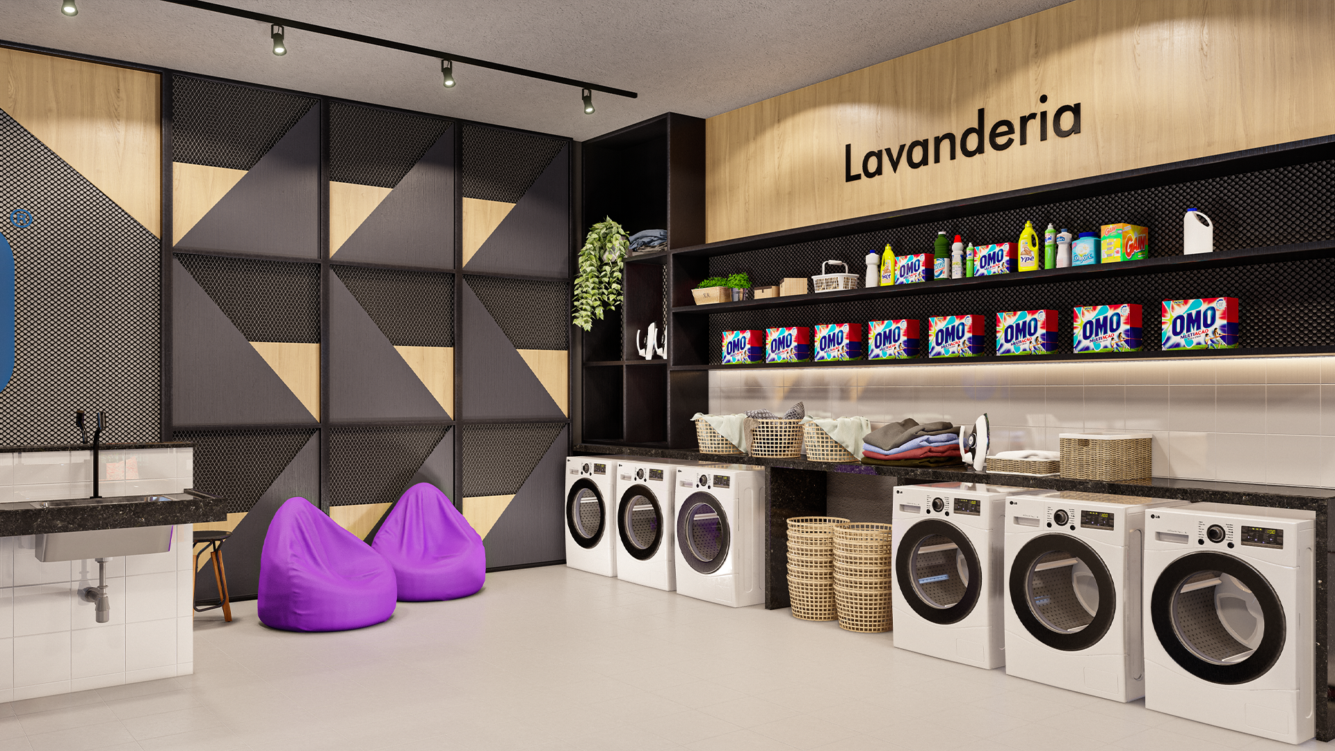 Áreas comuns - Projeto de Interiores - LIVE RESIDENCIAL-14