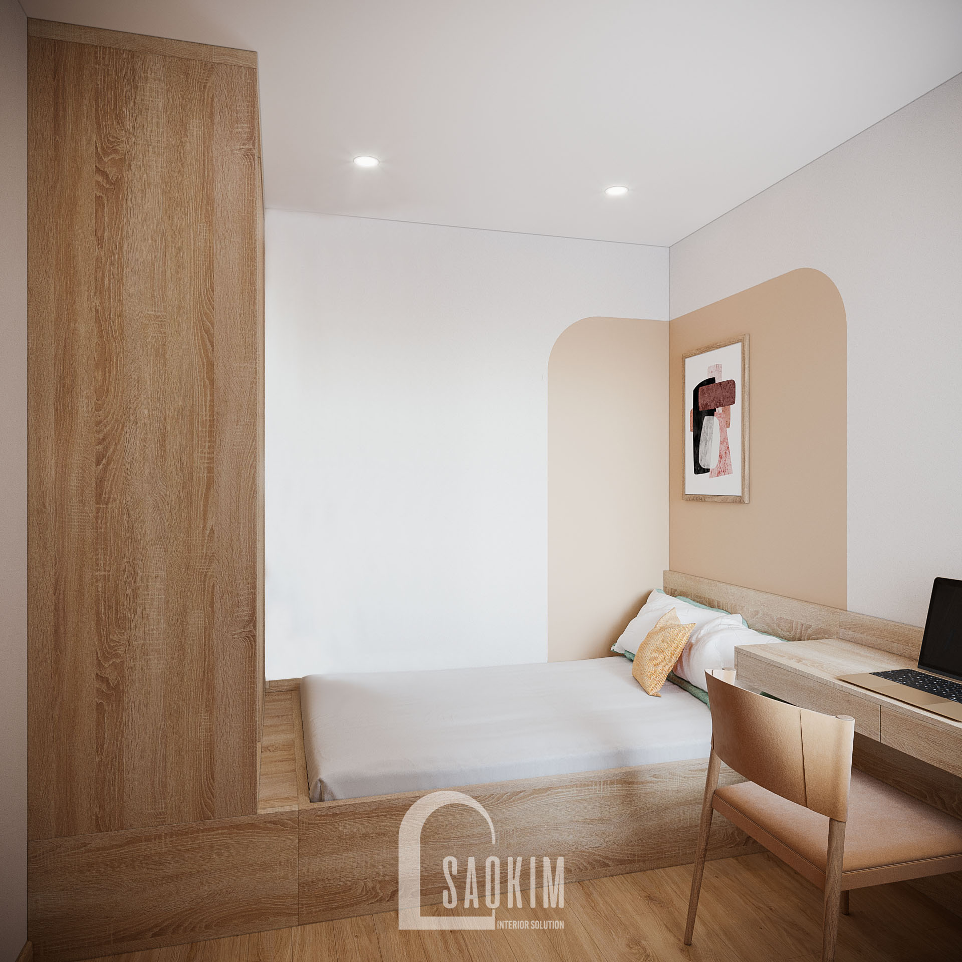 Vinhomes Smart City 公寓丨越南河内丨Sao Kim 室内设计公司-17