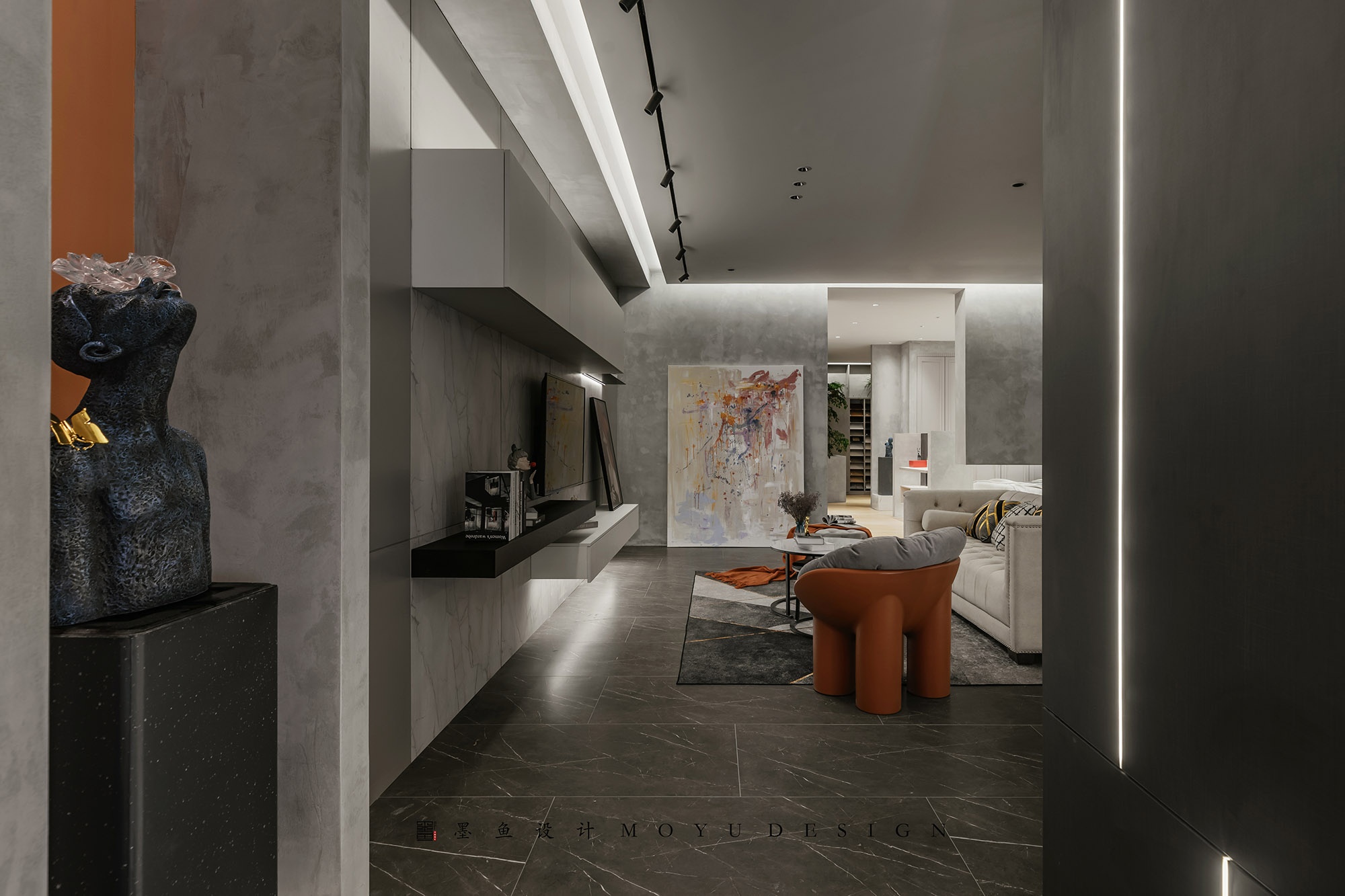 木兮贝全屋定制展厅丨墨鱼空间设计-12