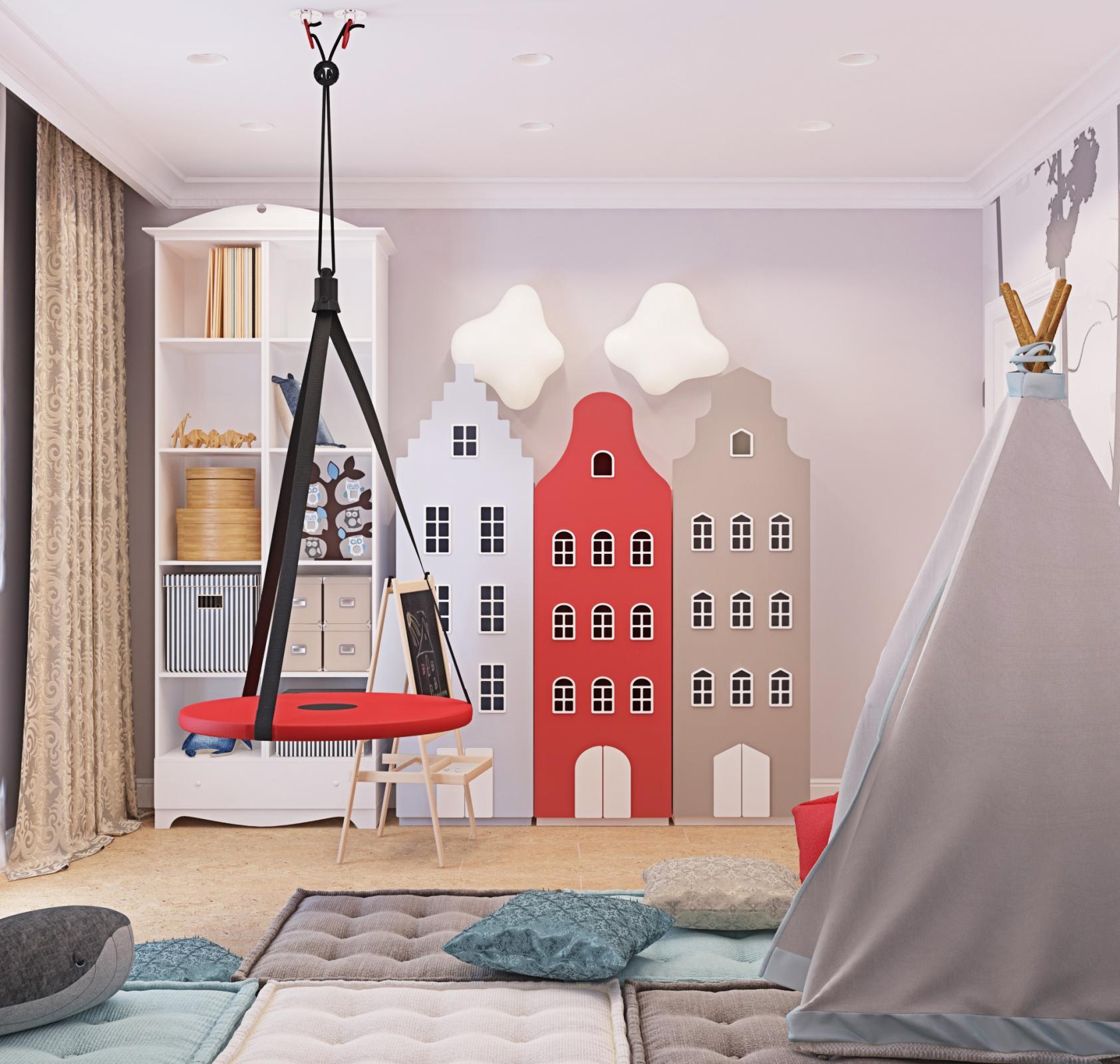 多种方案的游戏室设计丨俄罗斯莫斯科丨dizain  master（Дизайн Мастер）-32