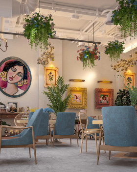 波西米亚咖啡馆兼餐厅丨ANTIQUE Studios