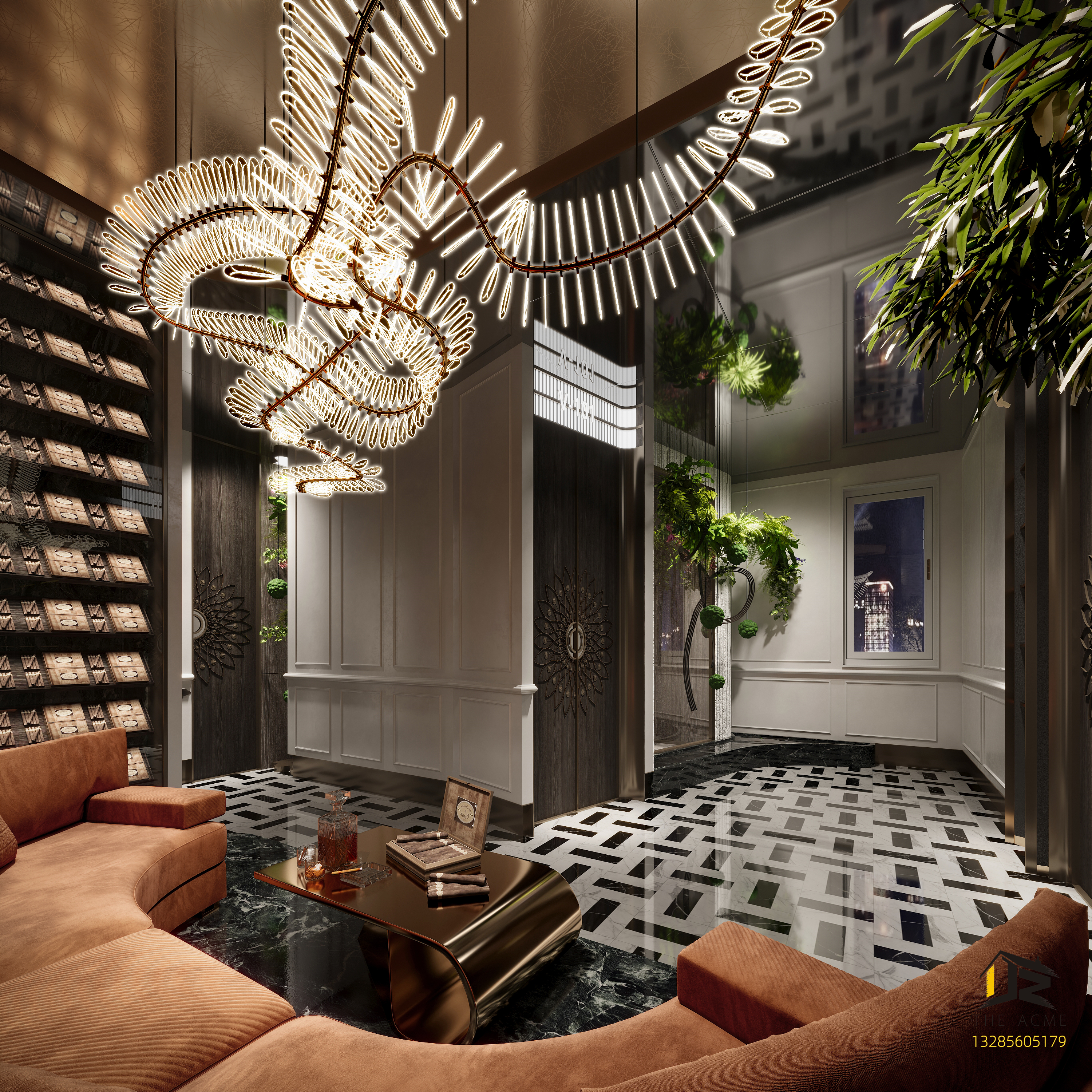 轻奢会所设计-11