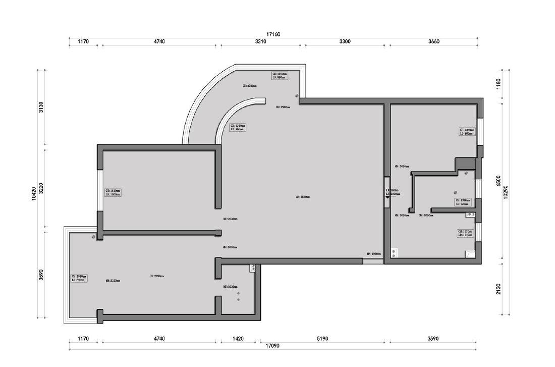 平层住宅设计丨中国芜湖丨芜湖鸿鹄设计-1
