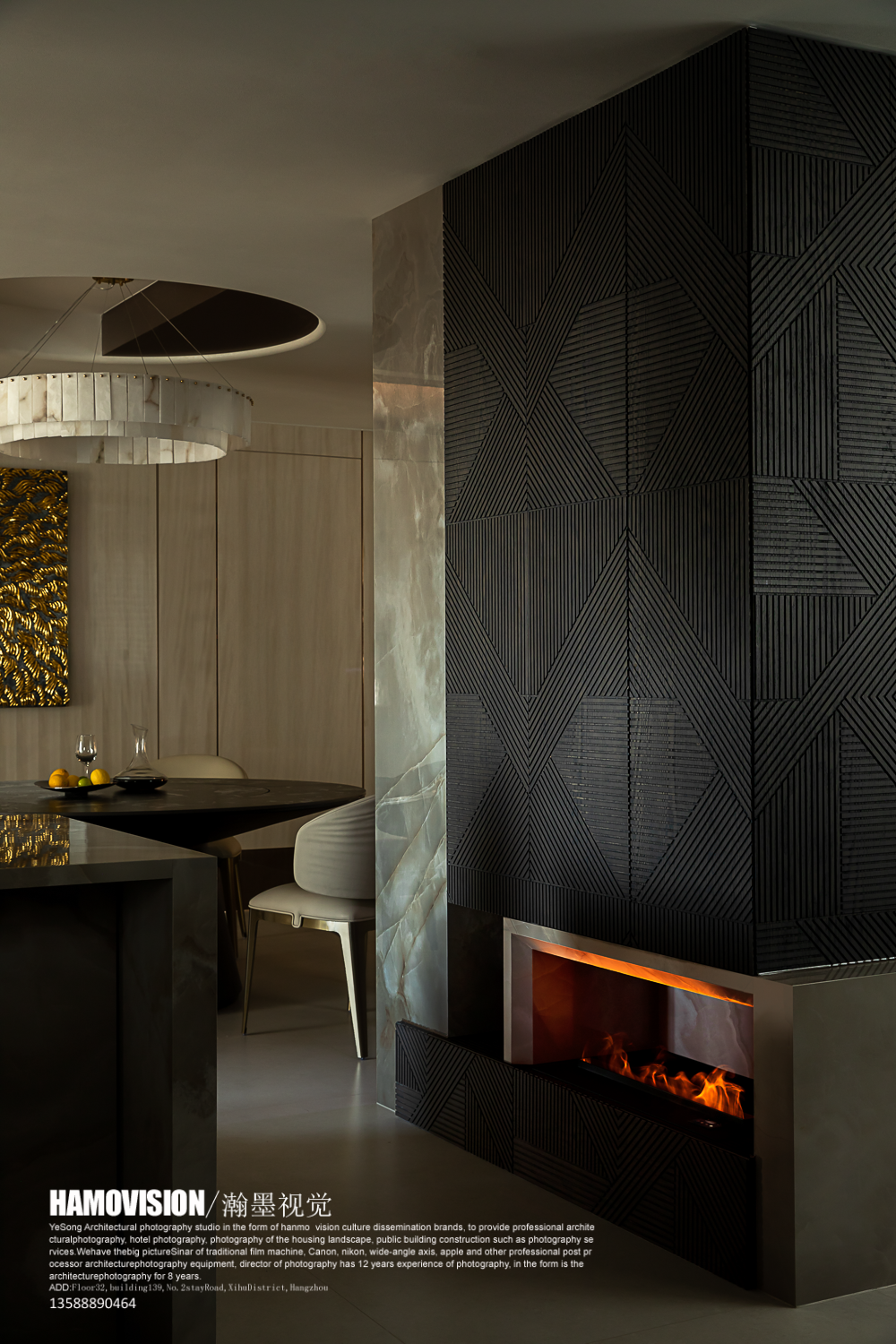 一则设计×平层案例·鎏金暗涌·壹高-34