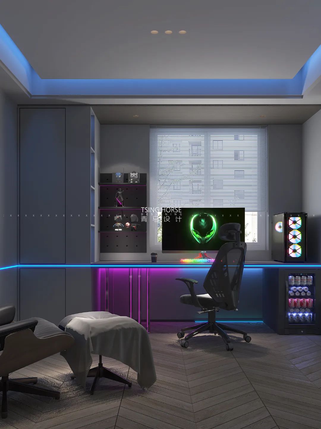 龙湖源著 350㎡现代简约生活空间丨王清玉设计团队-34