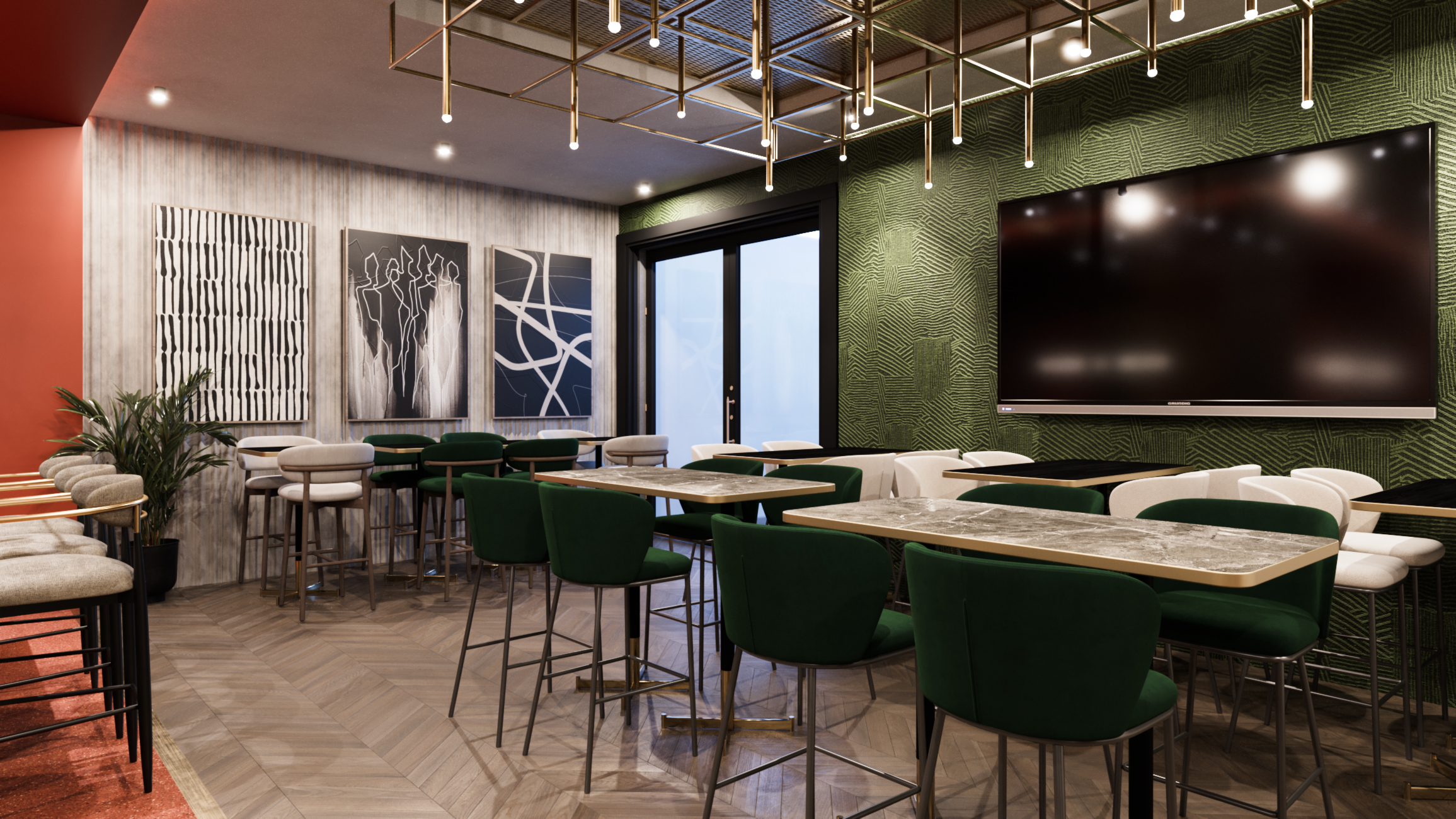 蓝色之家：餐厅和酒廊丨突尼斯丨Anamorph  agency-6