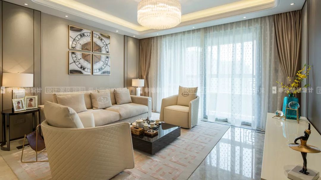 【申远软装百套实景案例】大宁金茂府 195㎡ 现代轻奢-8