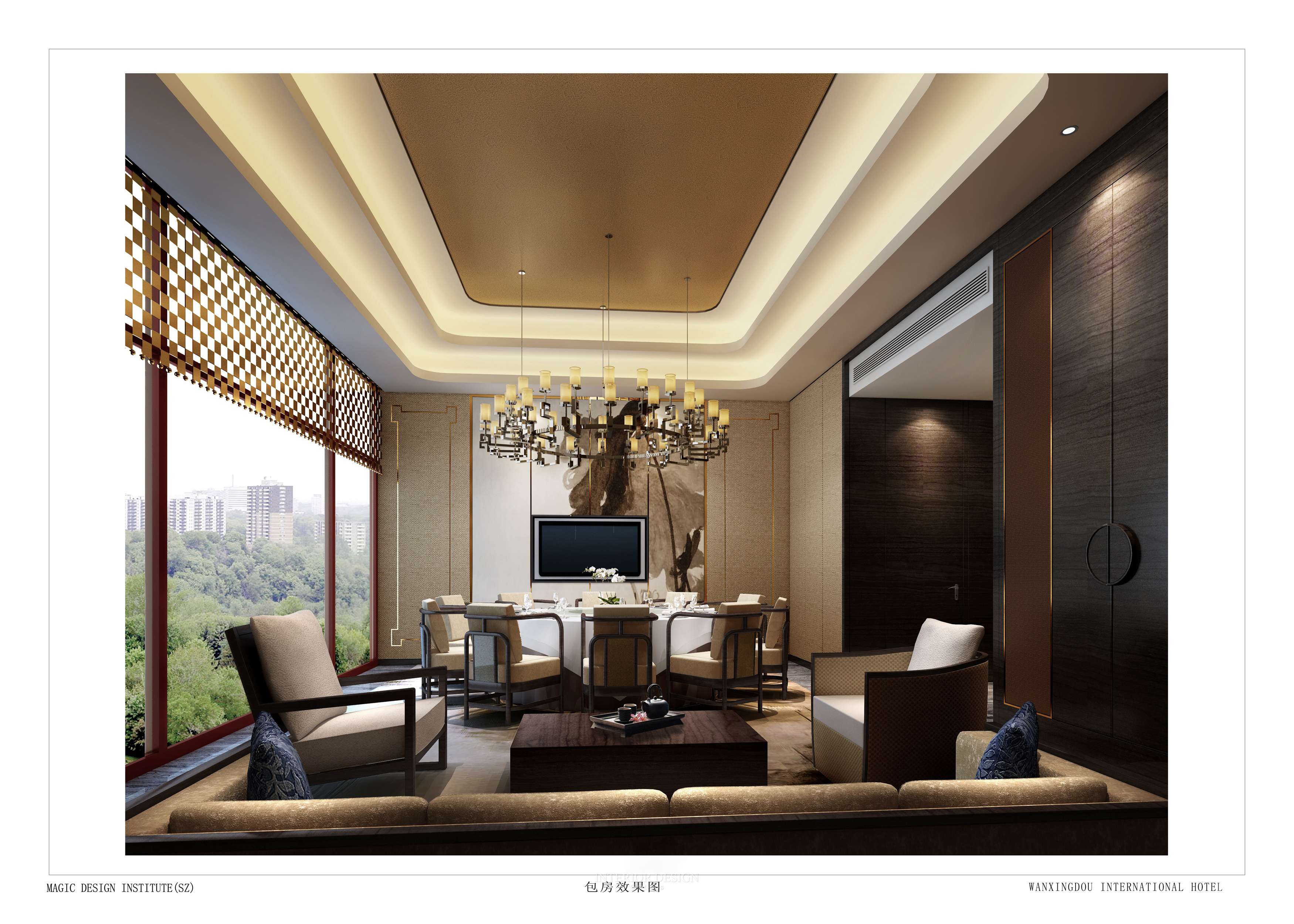 新中式风格奢华酒店餐厅 会所包房 包厢 包间 高清效果-2-11