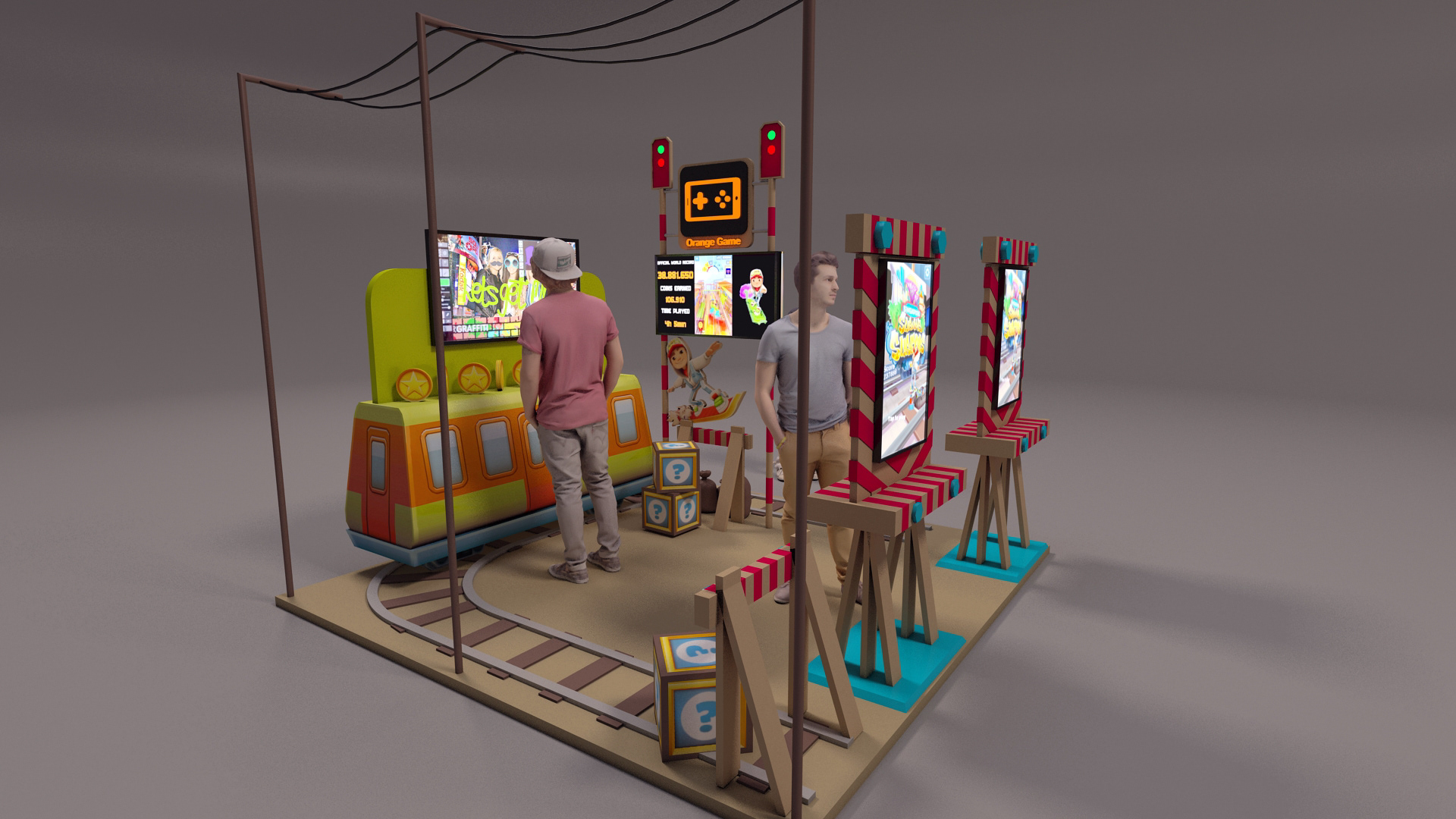 橙色游戏展位-5