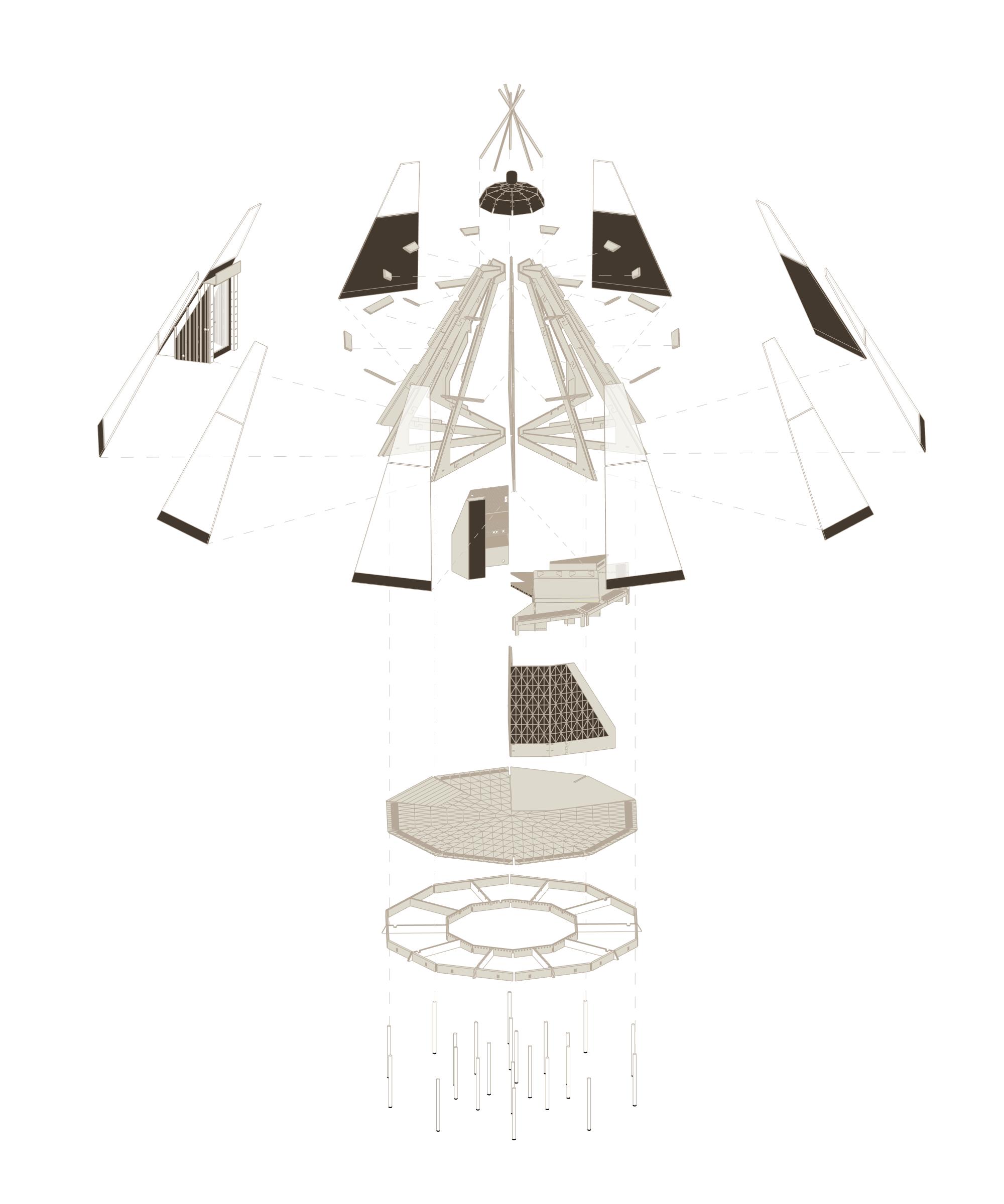 “Neo Tipi”模块化露营酒店客房丨俄罗斯卡卢加丨Manufacture2.0-27