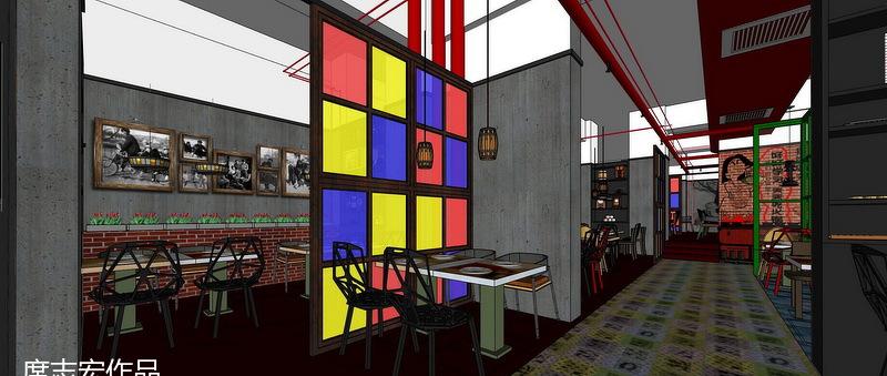 柒八 9 青春时尚主题火锅餐厅,重现 70-90 年代回忆的设计佳作-9