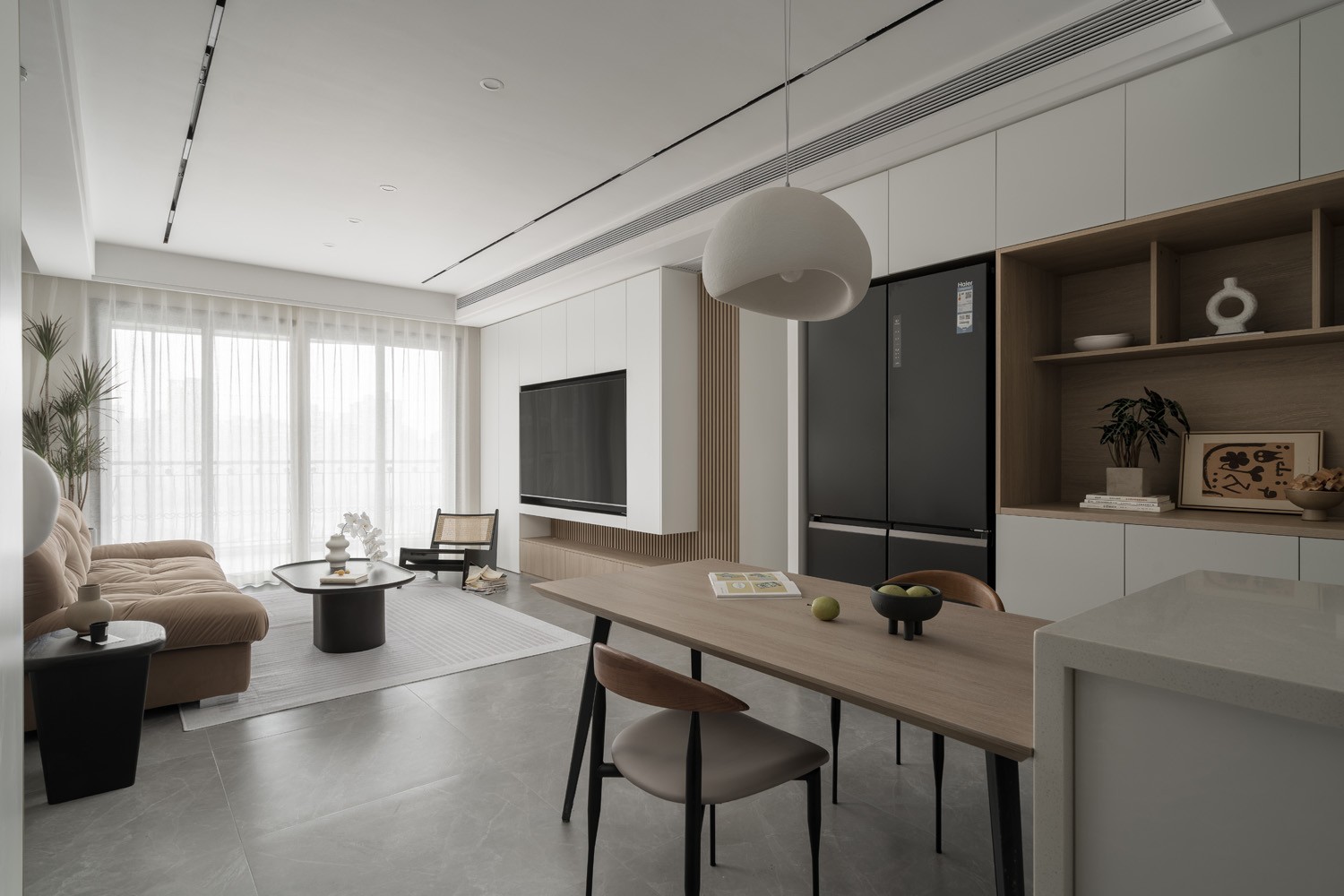 暖色现代风小户型装修案例丨中国重庆丨琢信装饰-6