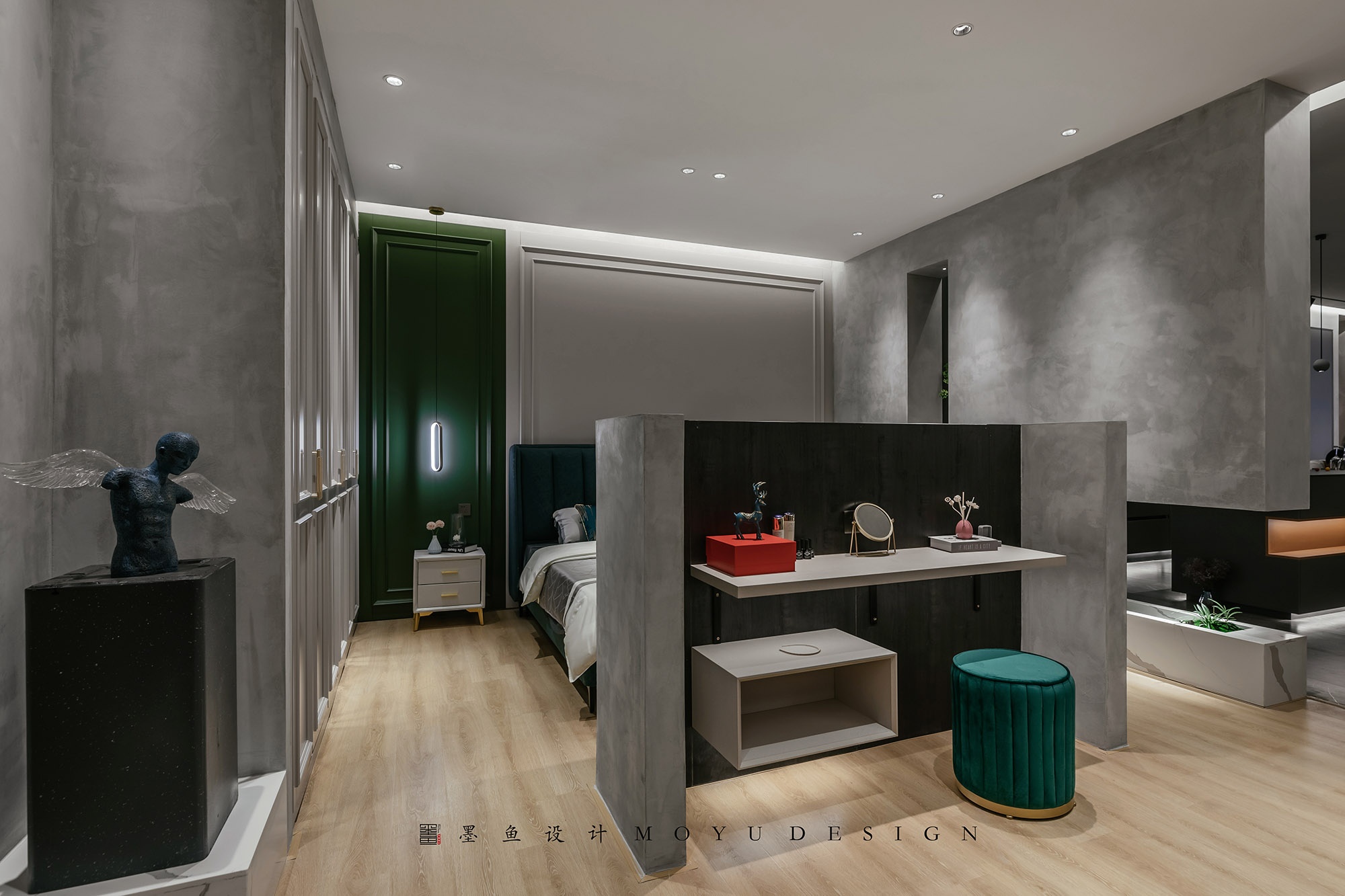 木兮贝全屋定制展厅丨墨鱼空间设计-46