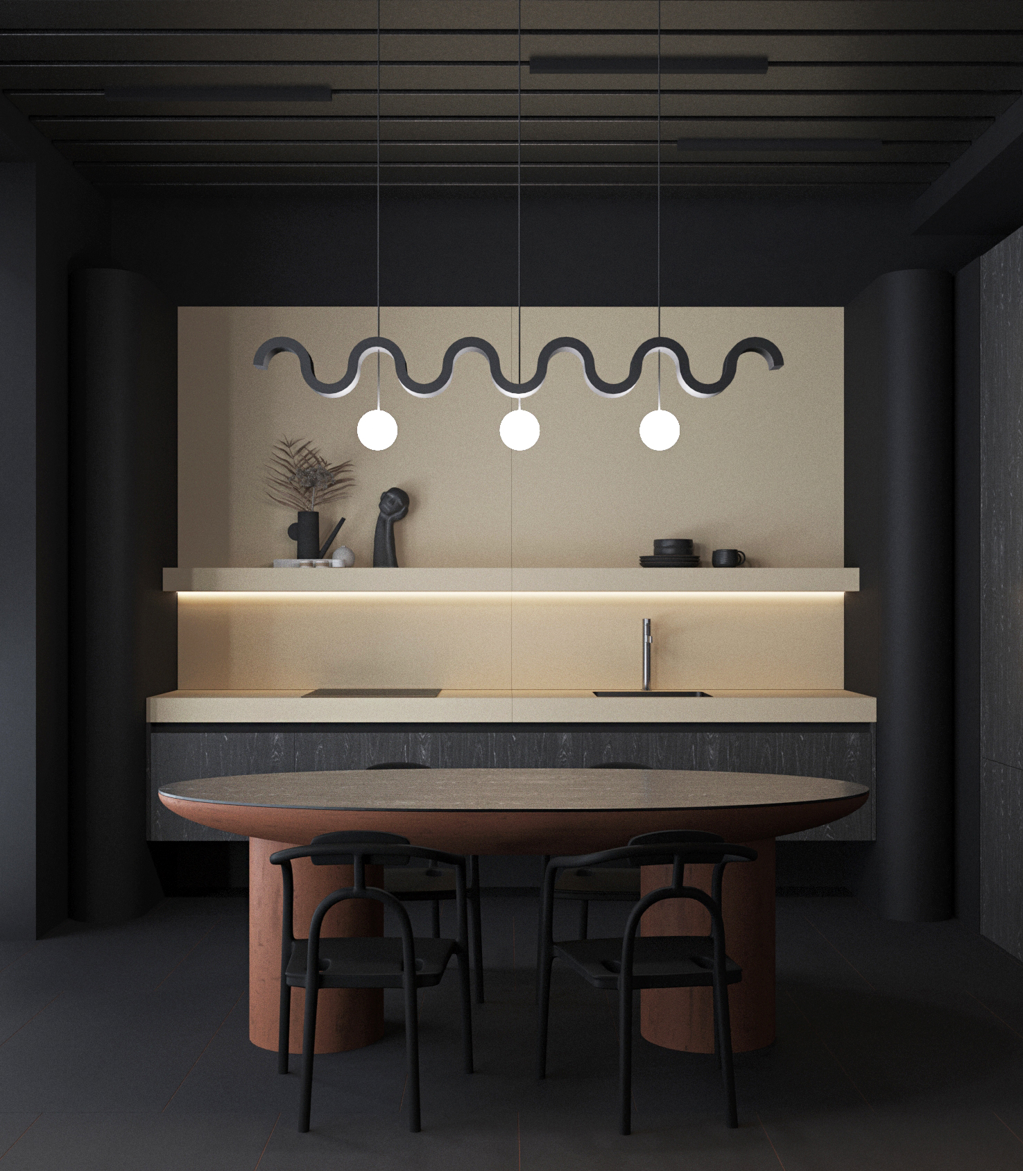 黑暗面·公寓设计丨英国伦敦-5