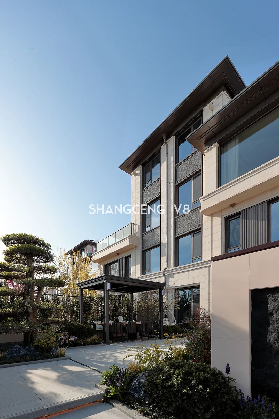 尚层V8实景|480㎡现代别墅，打破传统居住边界，聚焦空间，关联自然-49