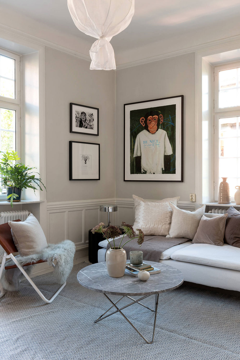 斯德哥尔摩小公寓 | 精致设计，大阳台与教堂美景-2