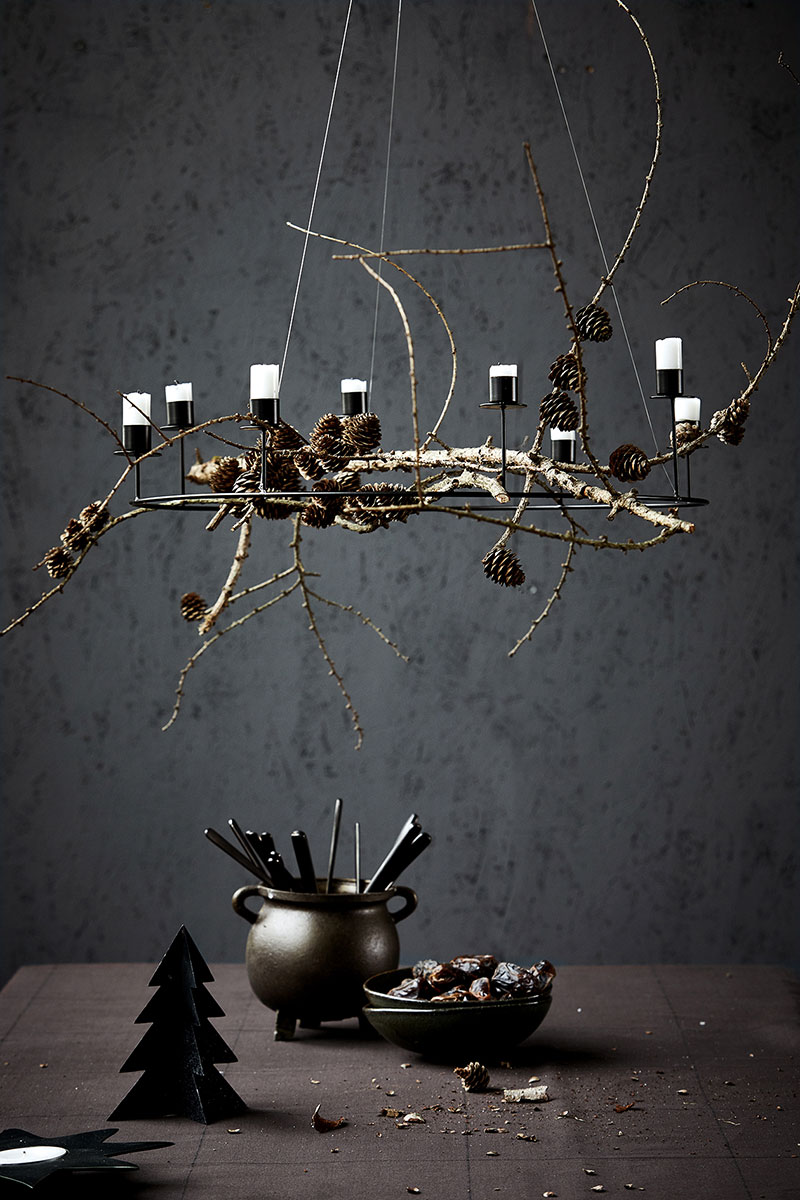 黑色圣诞装饰，尽显空间优雅-6