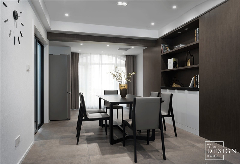 170㎡随性自在的黑白简约住宅  海航设计-10