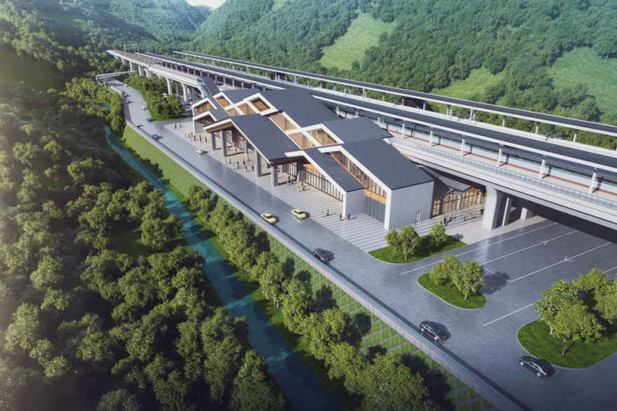 渝昆高速铁路昭通东站,彝良北站,莱荣高铁乳山南站站房设计-12