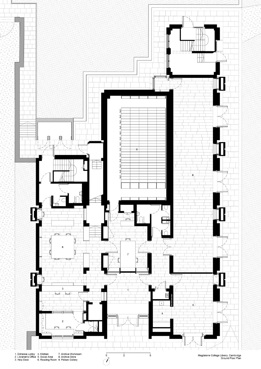 剑桥大学麦格达伦学院图书馆新楼丨英国剑桥丨Níall McLaughlin Architects-49