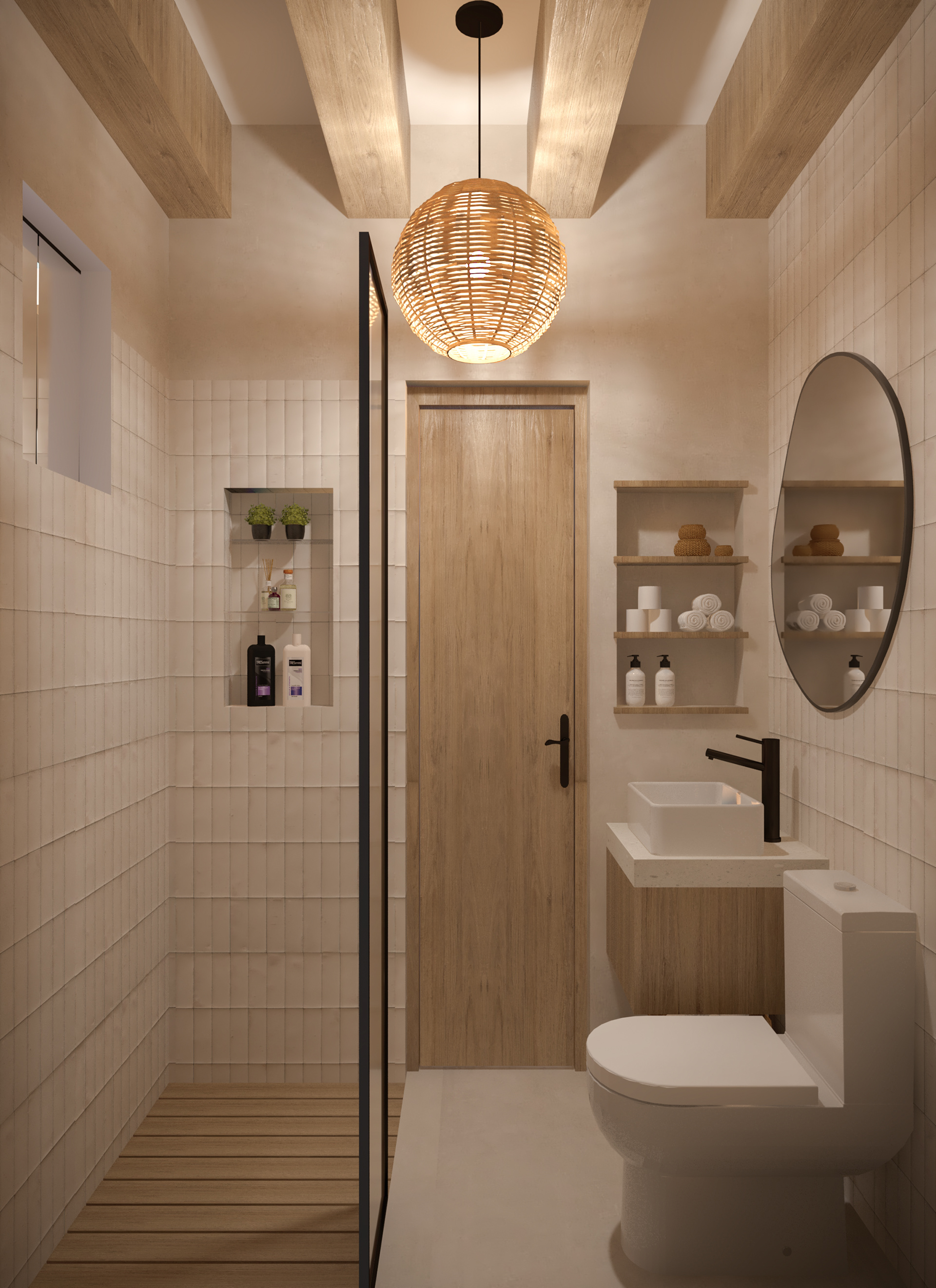 波西米亚风格浴室丨秘鲁利马丨Site Studio-5