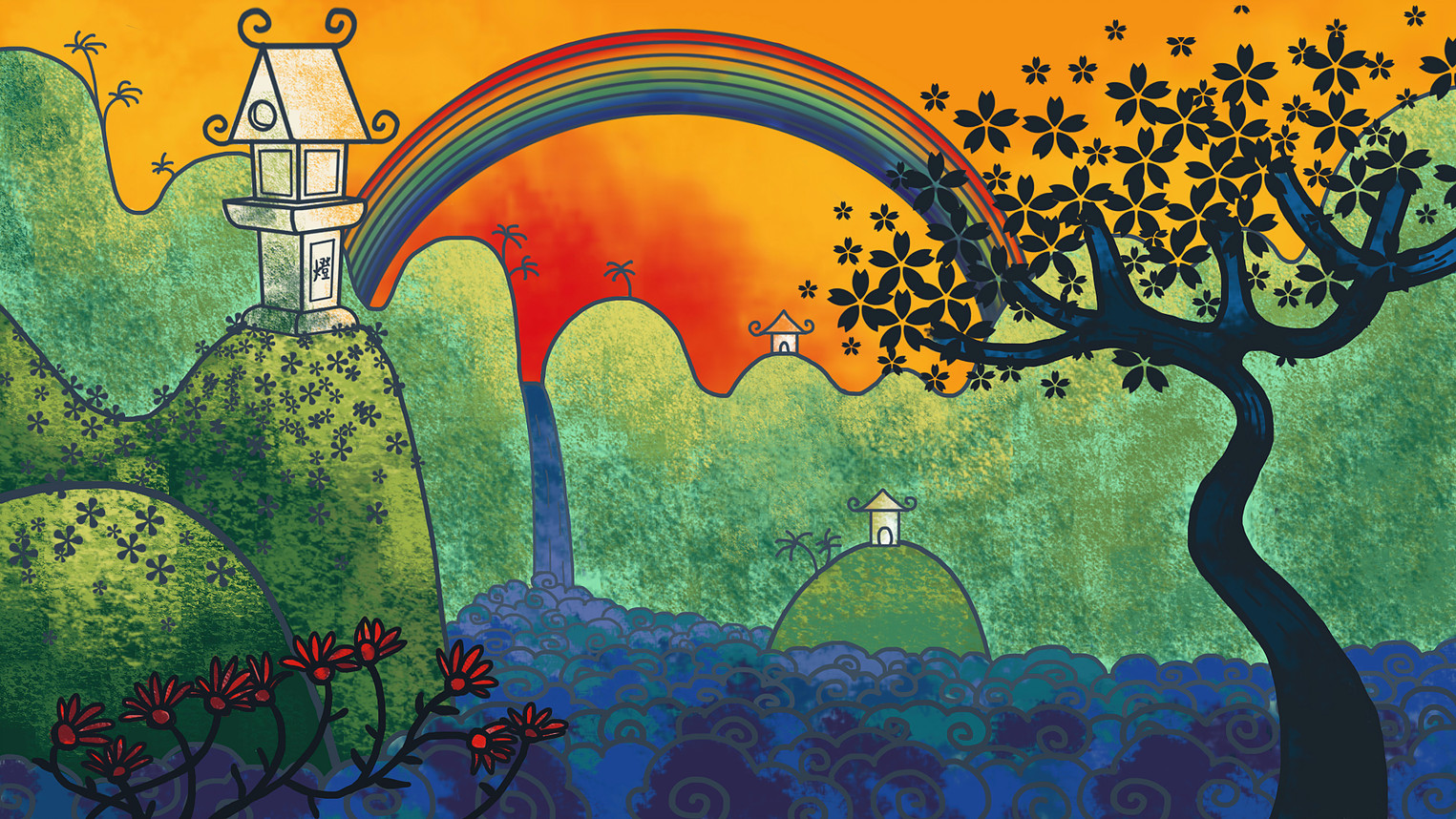 茶社空间设计 | 两点透视与马克笔的完美结合-33