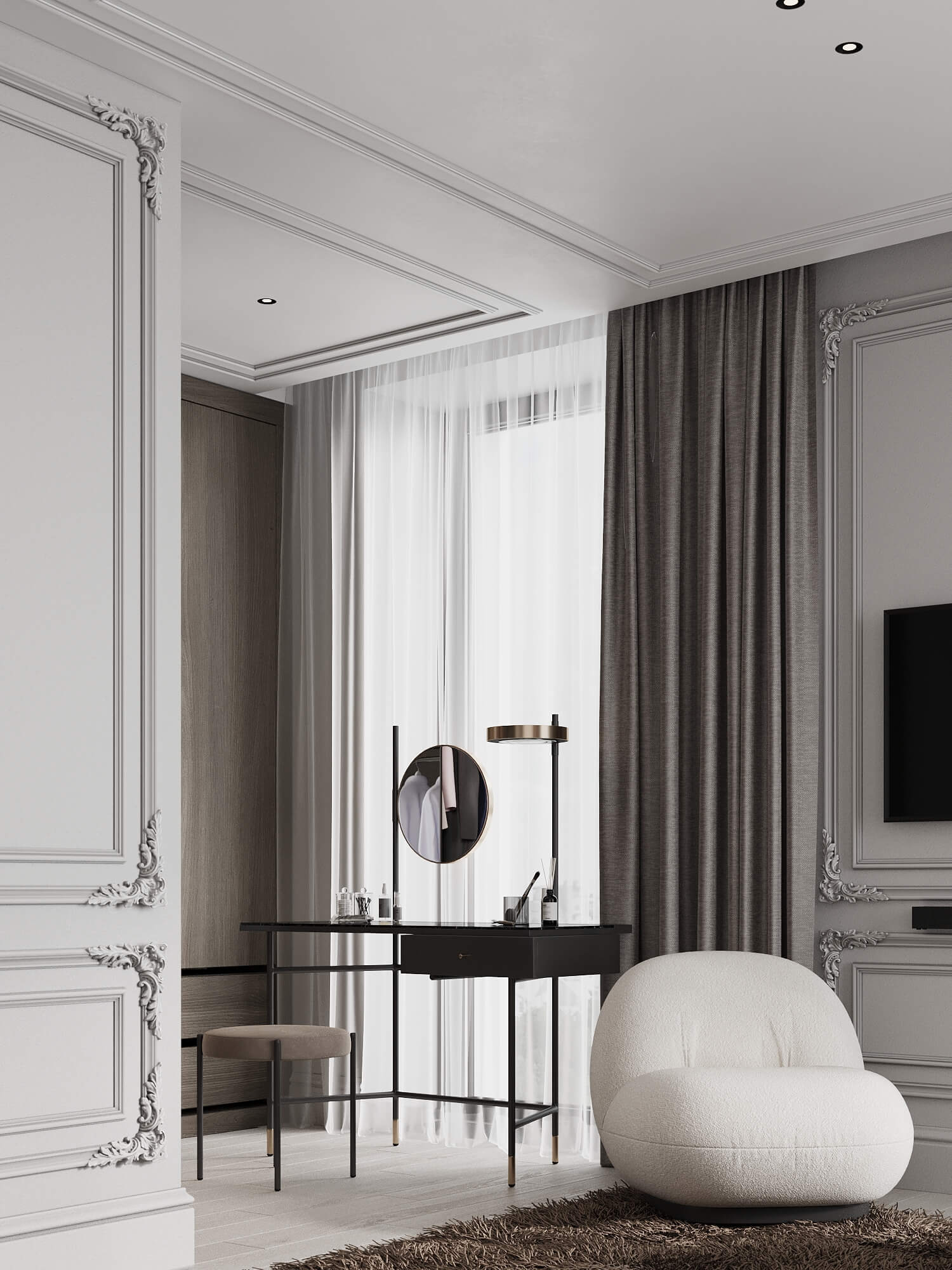 90㎡高级灰色系公寓设计 至素至简，气质非凡！-24