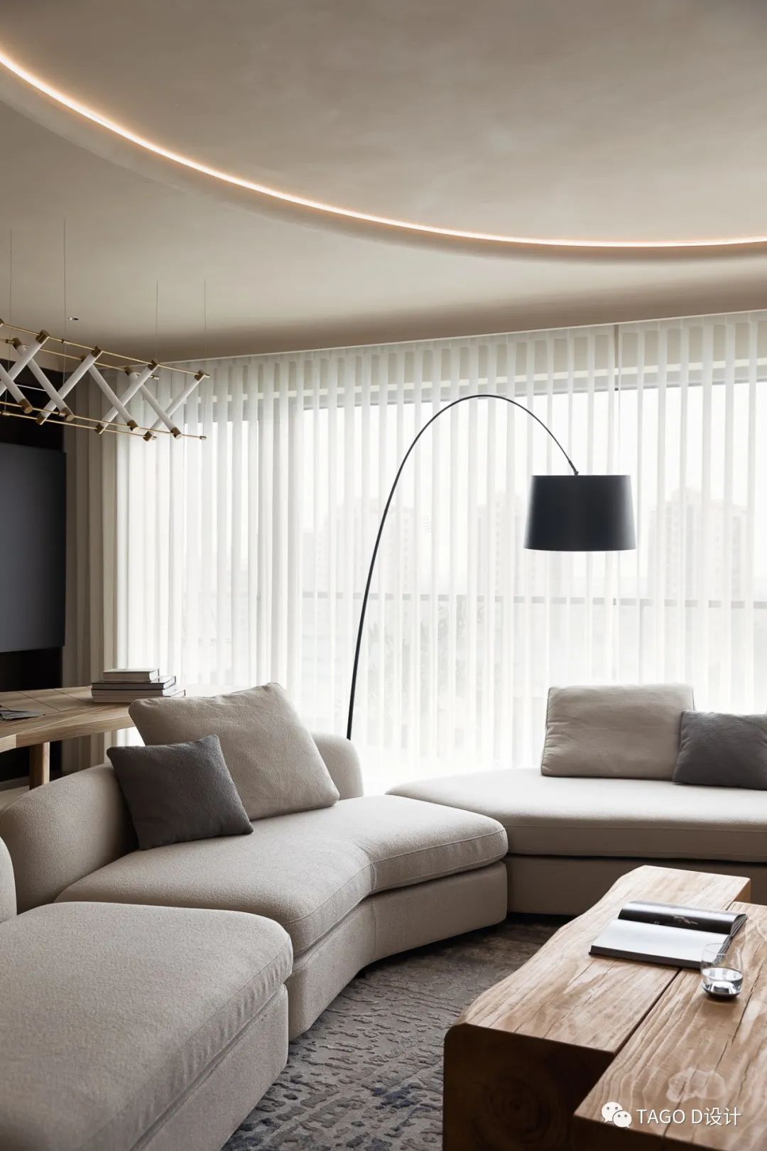 杭州君临天下极简诧寂风格大平层设计丨中国杭州丨浙江天工装饰工程有限公司 TAGO D 设计工作室-27