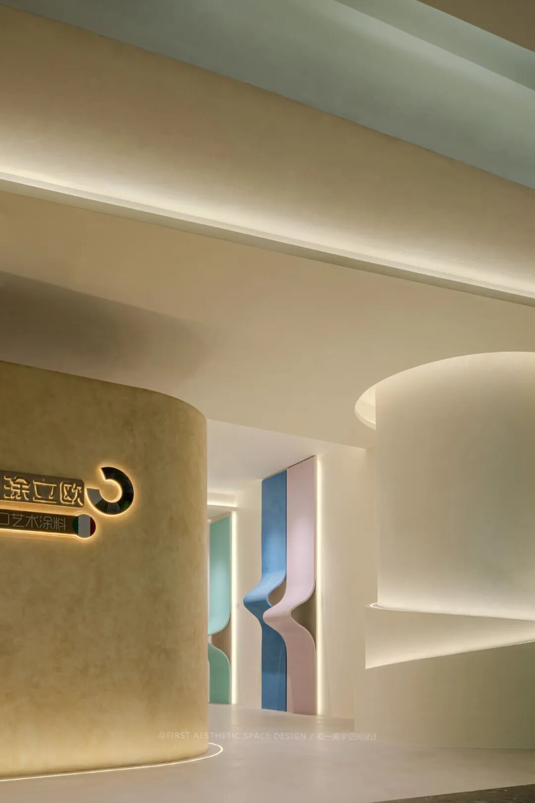 TULLIO艺术涂料展厅设计丨初一美学空间设计-6
