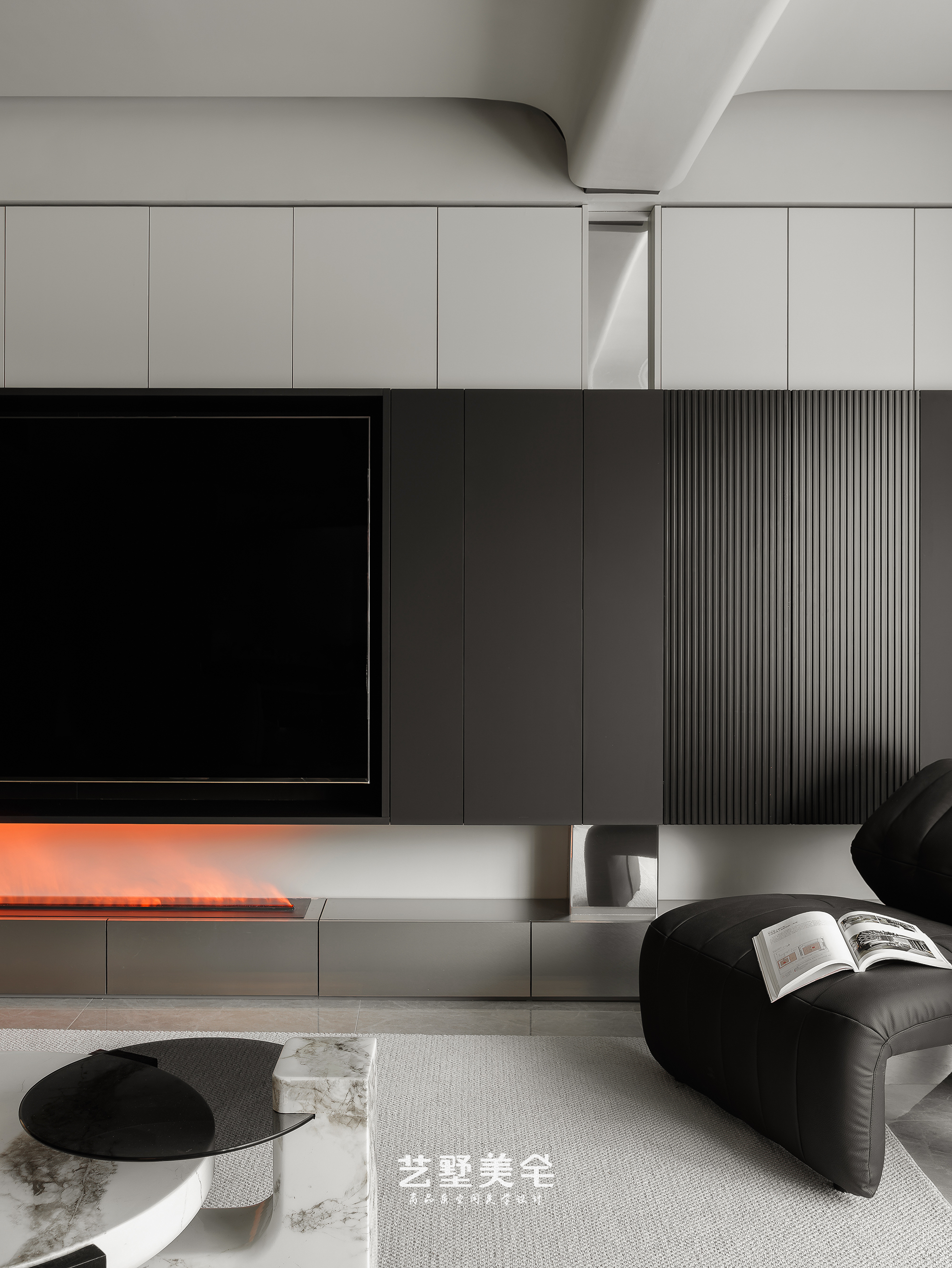 139㎡高级灰克制美学 现代高级感栖居丨中国合肥丨艺墅美宅设计-28