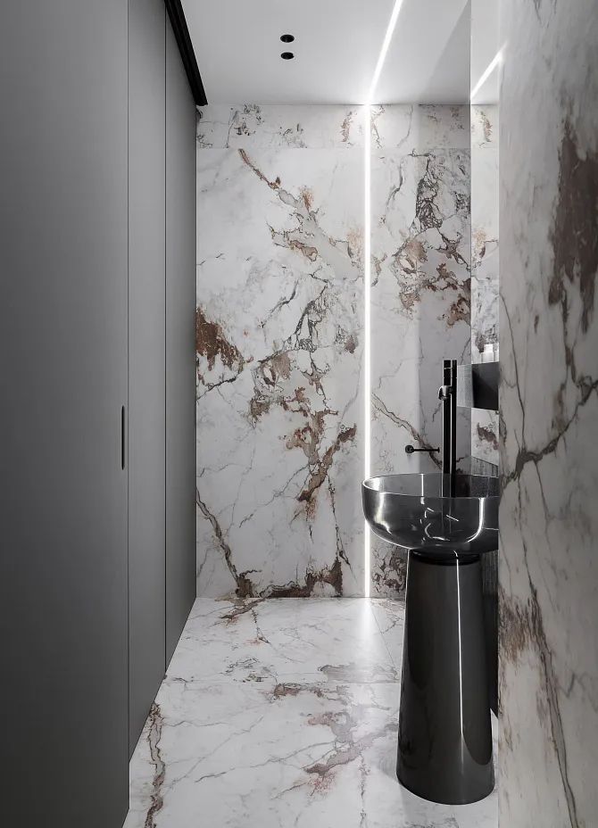 一位年轻女孩 80㎡的家 · 现代简奢丨俄罗斯圣彼得堡丨DE&DE Studio-25