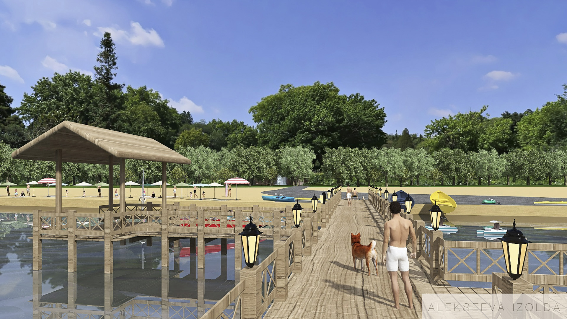 Пляж. Коттеджный поселок "Сердце Вуоксы"-7