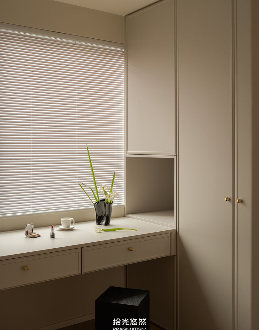 奶油风一人居设计-29