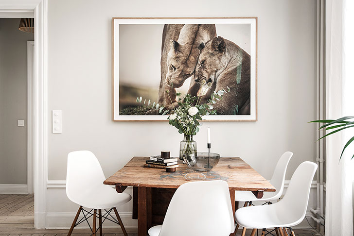 斯德哥尔摩温馨奶油咖啡色公寓设计-5