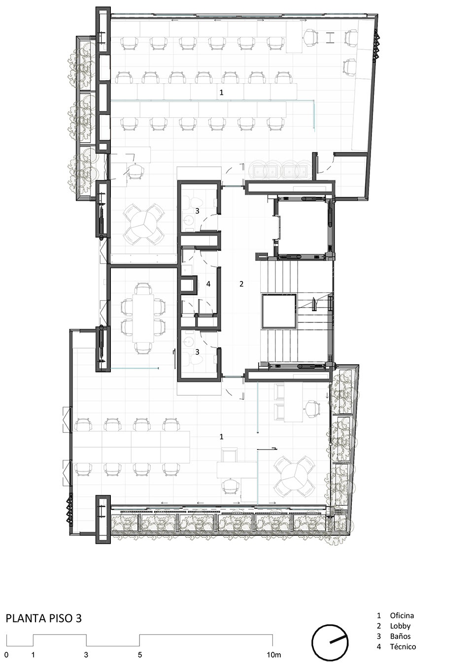 哥伦比亚麦德林 GP 大楼,交叠体量打造内部花园-54