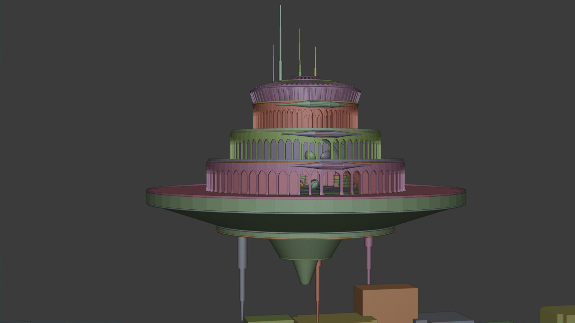 建筑中的产卵，简单宇宙-13