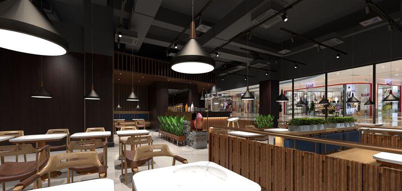 融合火木石的烧烤店设计-24