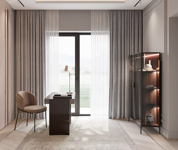 办公室书柜和工作台-9