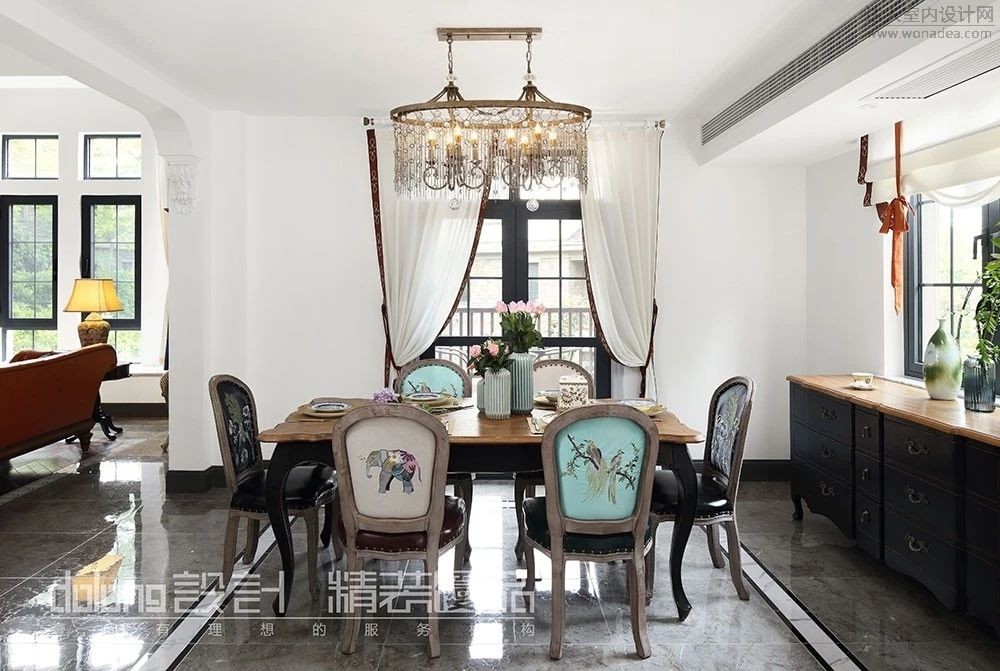 混搭风格独栋别墅设计 | 优雅知性女业主的梦想家园-8