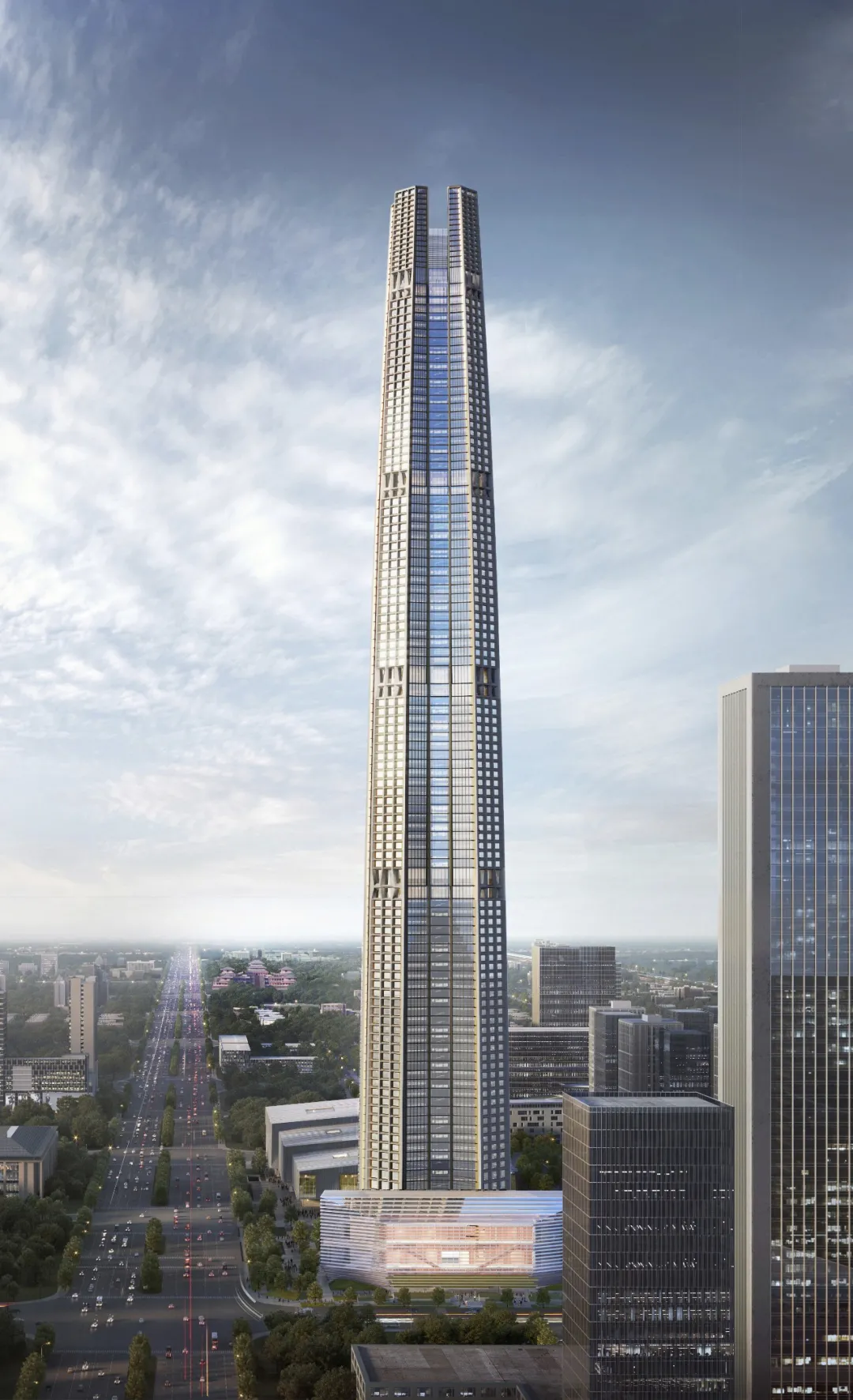 中国国际丝路中心丨美国 SOM 建筑事务所-11