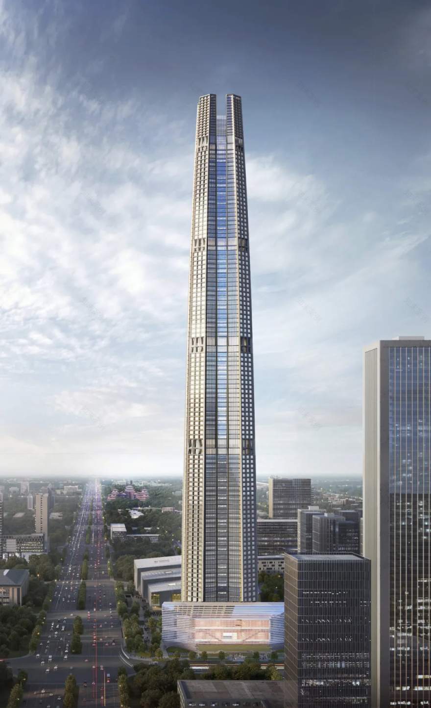 中国国际丝路中心丨美国 SOM 建筑事务所-11