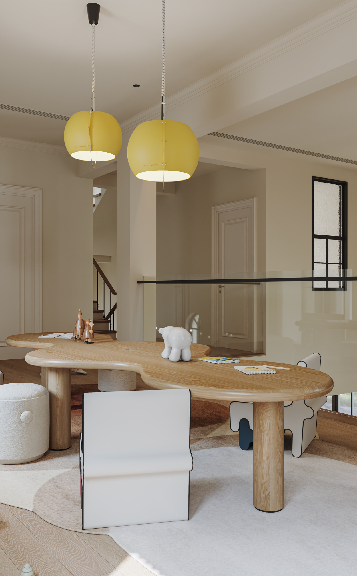 长沙溪泉湾别墅650㎡法式风格丨中国长沙丨甲木空间设计中心GEMON DESIGN-5