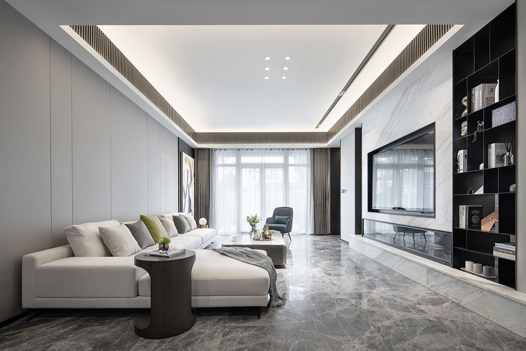 450㎡现代私宅,打造纯粹生活格调-4