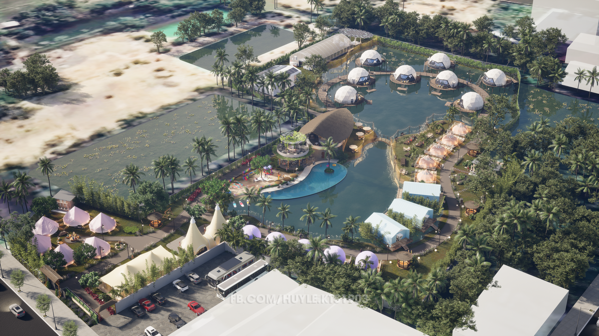 HT 度假村与露营地景观建筑设计丨越南-9