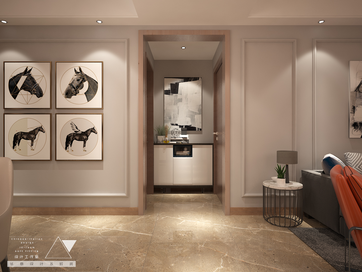 济宁绿地国际城平层洋房室内设计方案-63