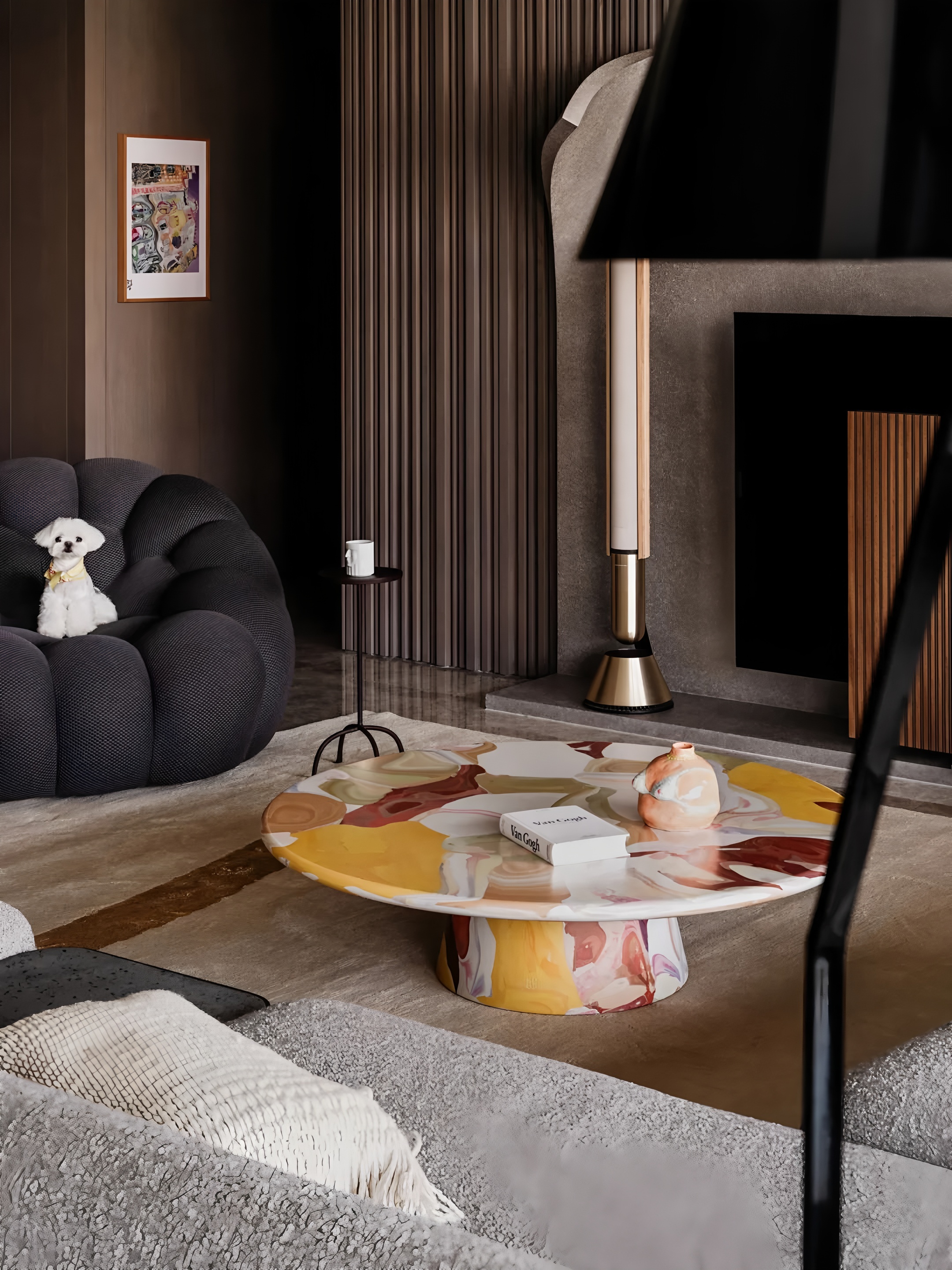 美韵,藏于时尚肌理润色·重庆 280㎡大平层丨中国重庆丨4TH Dimension 肆面设计-8